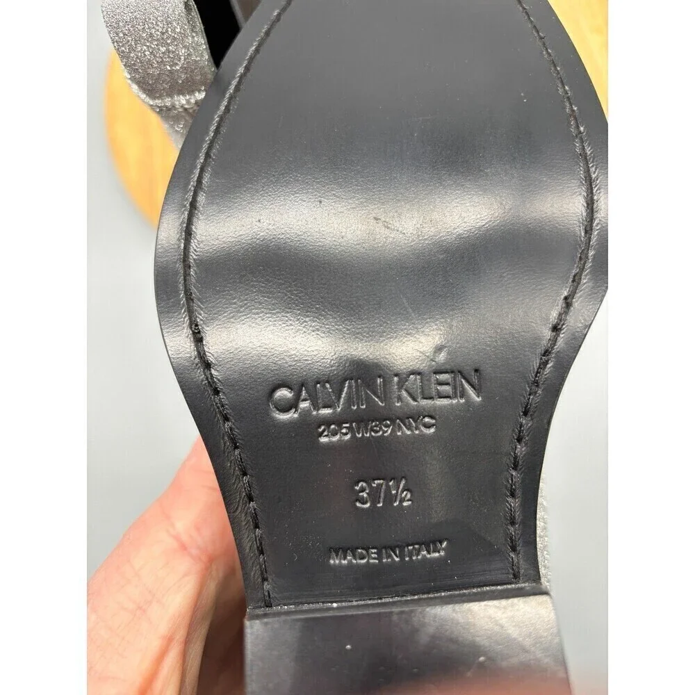 Calvin Klein X Raf Simons Silver Western Boots 205W39NYC Womens 7.5 / EU 37.5